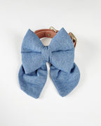 Denim Sailor Bow image 0