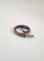 Two Tone Classic Leash - Camel/Navy