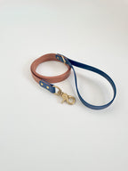 Two Tone Classic Leash - Camel/Navy