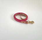 Two Tone Classic Leash - Cranberry/Camel